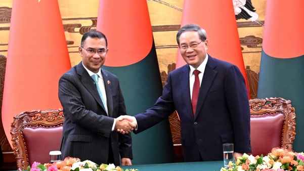 চীনা প্রধানমন্ত্রীর সঙ্গে তারেক রহমানের বৈঠক, ২ চুক্তি, ১৩ সমঝোতা সই