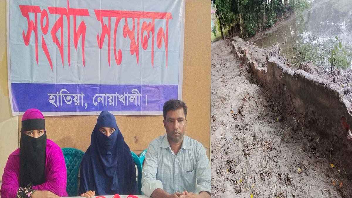 হাতিয়ায় জমি দখলের চেষ্টায় হামলা-ভাঙচুর, নিরাপত্তাহীনতায় পরিবার