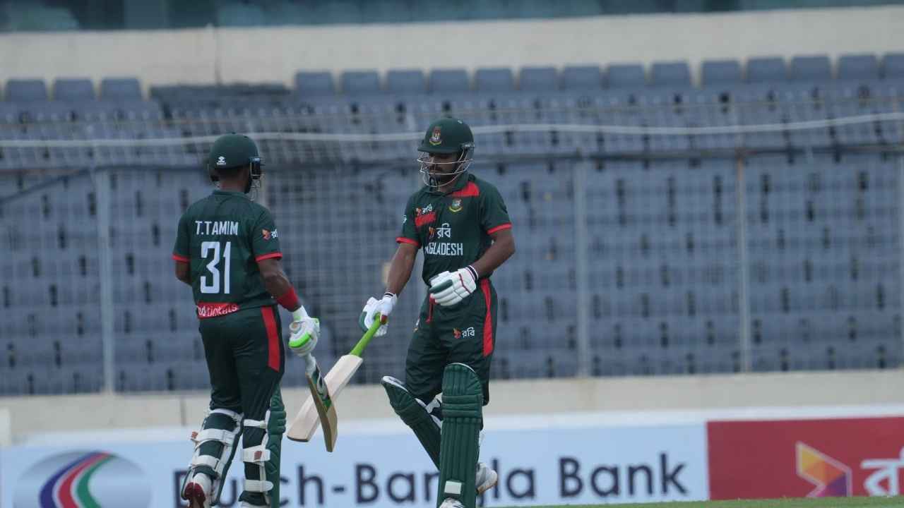 শান্ত-তামিমের ব্যাটে দুর্দান্ত শুরু বাংলাদেশের