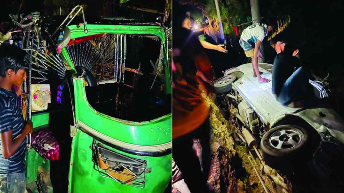 শেরপুরে অটোরিকশা-মাইক্রোবাস সংঘর্ষ: ডিবি পুলিশের ৮ সদস্য আহত