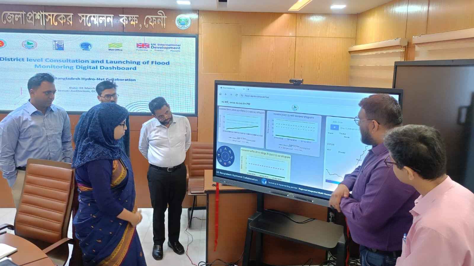 আগাম বন্যা পরিস্থিতি জানাতে ফেনীতে ডিজিটাল বোর্ড স্থাপন