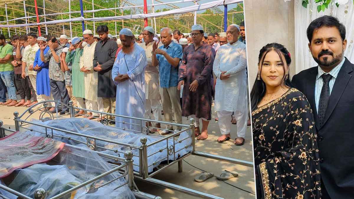 একসঙ্গে পথচলা শুরু, বিদায়ও হলো পাশাপাশি কবরে