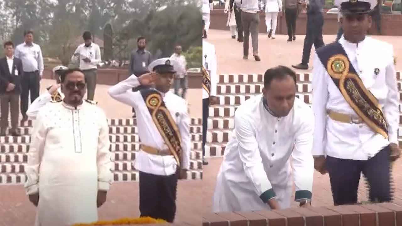 জাতীয় স্মৃতিসৌধে স্পিকার ও ডেপুটি স্পিকারের শ্রদ্ধা