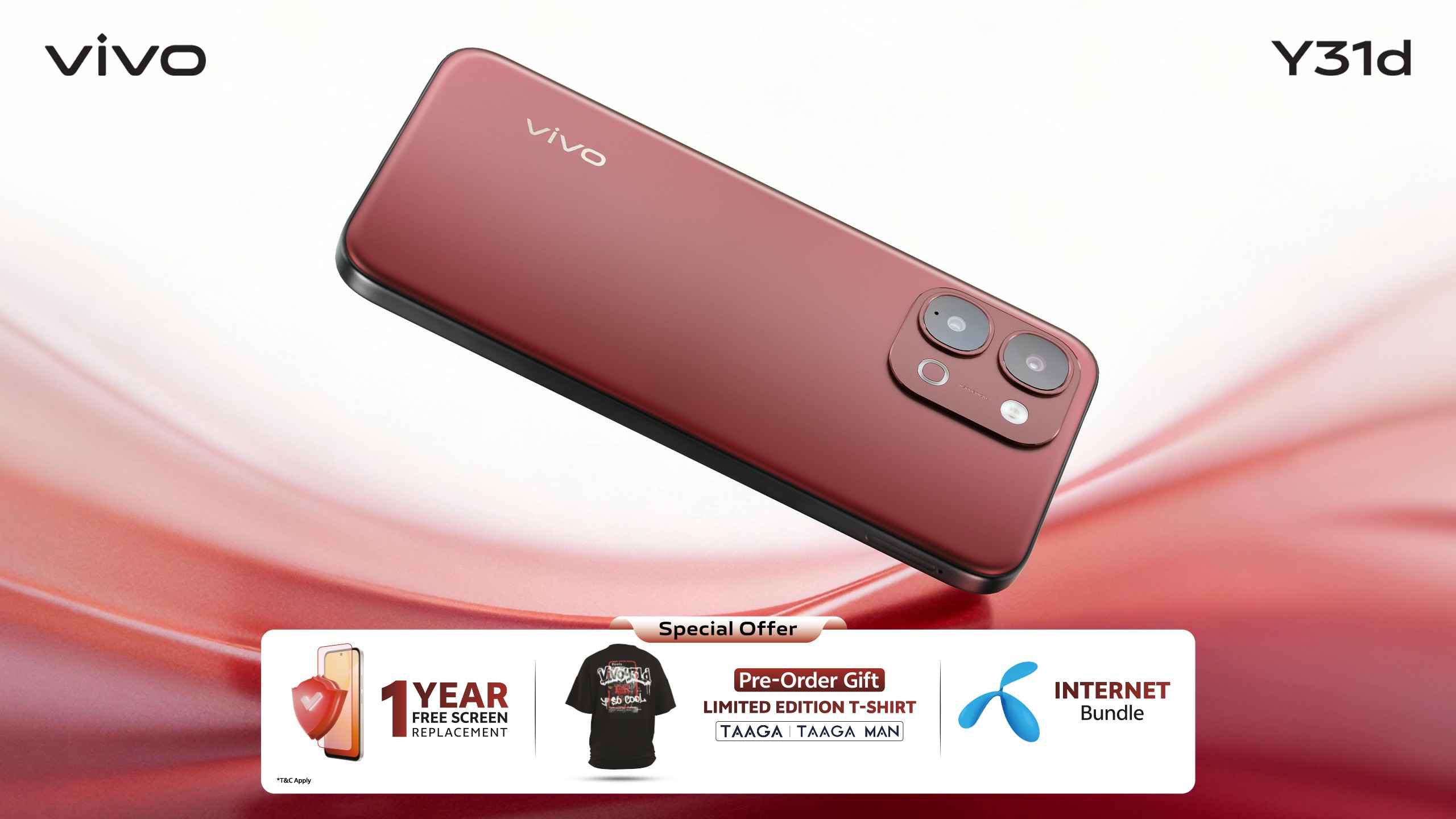 ফেস্টিভ রেডে লঞ্চ হলো ভিভো ওয়াই৩১ডি 