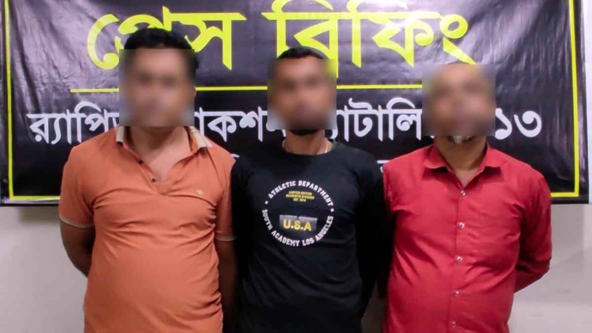 দিনাজপুরে মাদকদ্রব্যসহ ৫ কারবারি গ্রেফতার