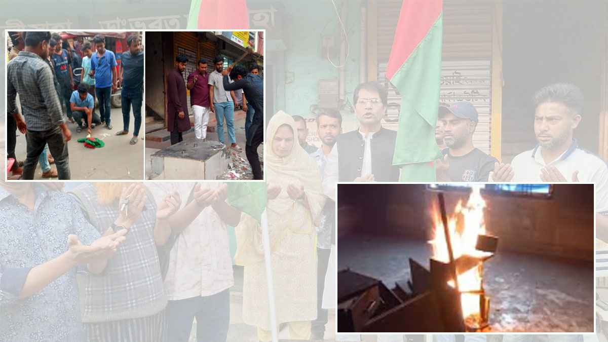 পতাকা উত্তোলনের এক ঘণ্টার মাথায় মাগুরা আ.লীগ অফিসে আগুন