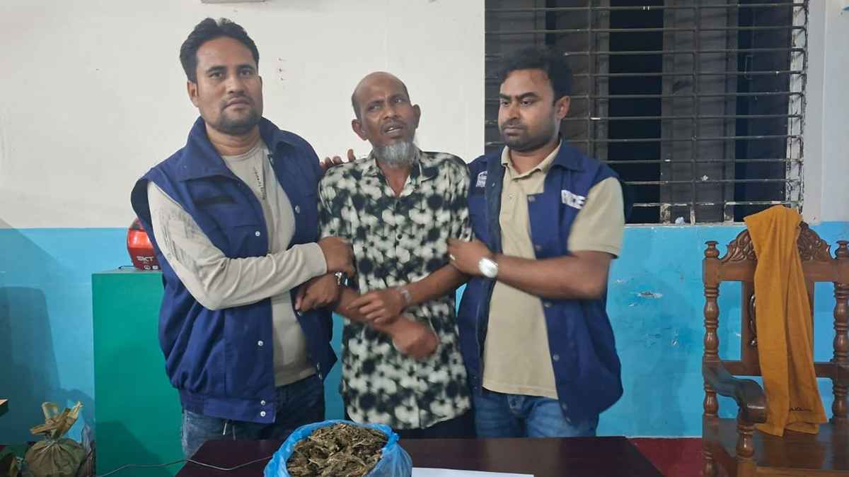 বরগুনায় মাদকবিরোধী অভিযান, গাঁজা-ইয়াবাসহ আটক ১