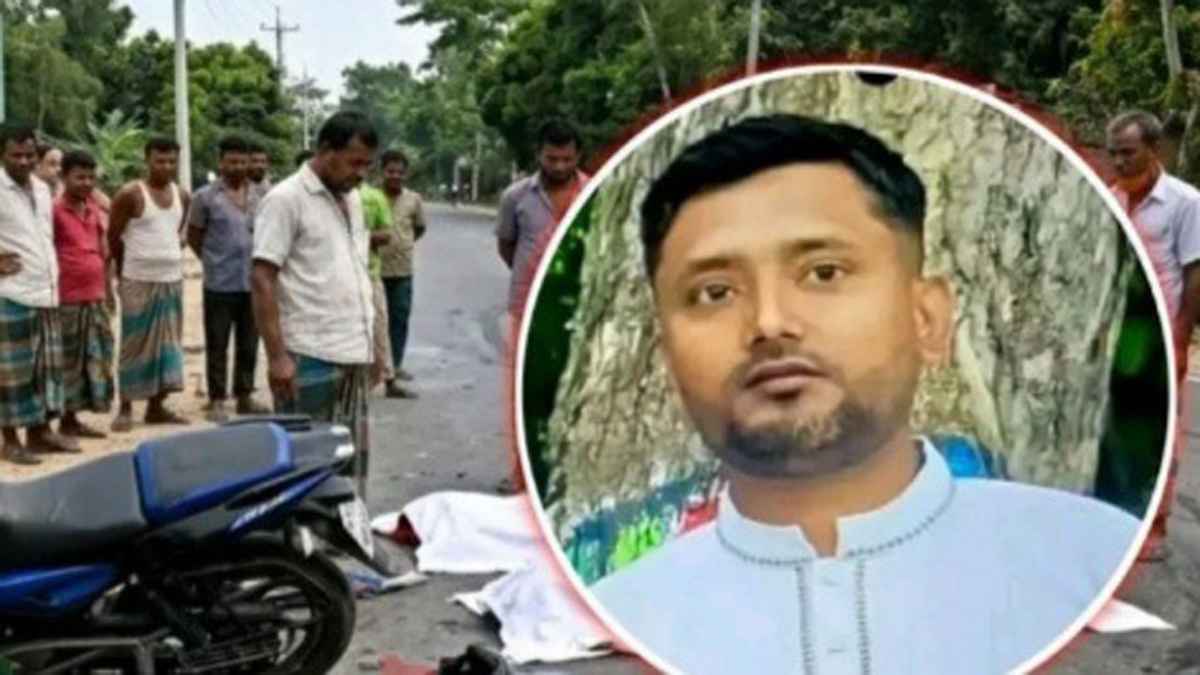 মোটরসাইকেলের চাকায় স্ত্রীর বোরকা পেঁচিয়ে দুর্ঘটনা, স্বামী নিহত