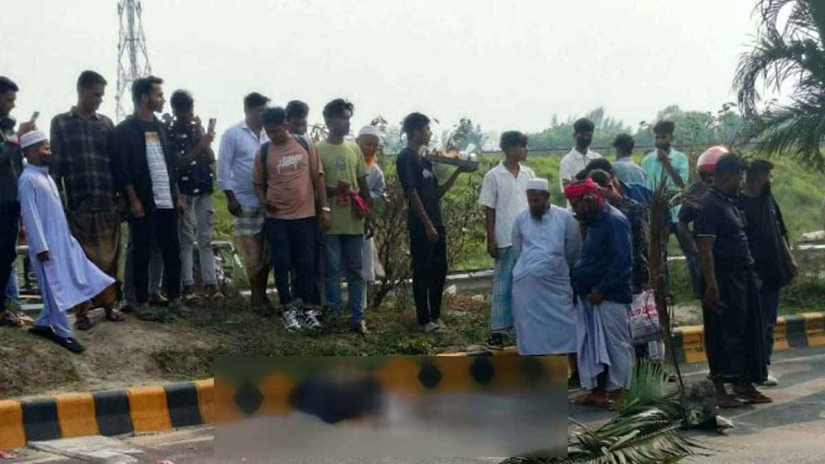 শিবচরে মহাসড়কে রাস্তা পার হতে গিয়ে যুবকের মৃত্যু