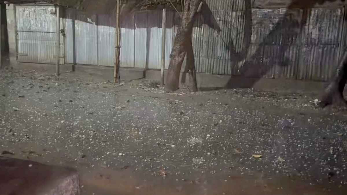 ঠাকুরগাঁওয়ে হঠাৎ শিলাবৃষ্টি, ফসলের ক্ষতির আশঙ্কা