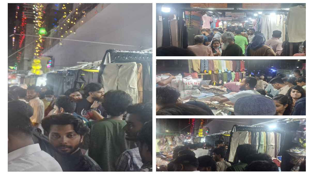 ক্রেতার ভিড়ে পথচলা দায়, তবু ঈদের কেনাকাটায় উচ্ছ্বাস