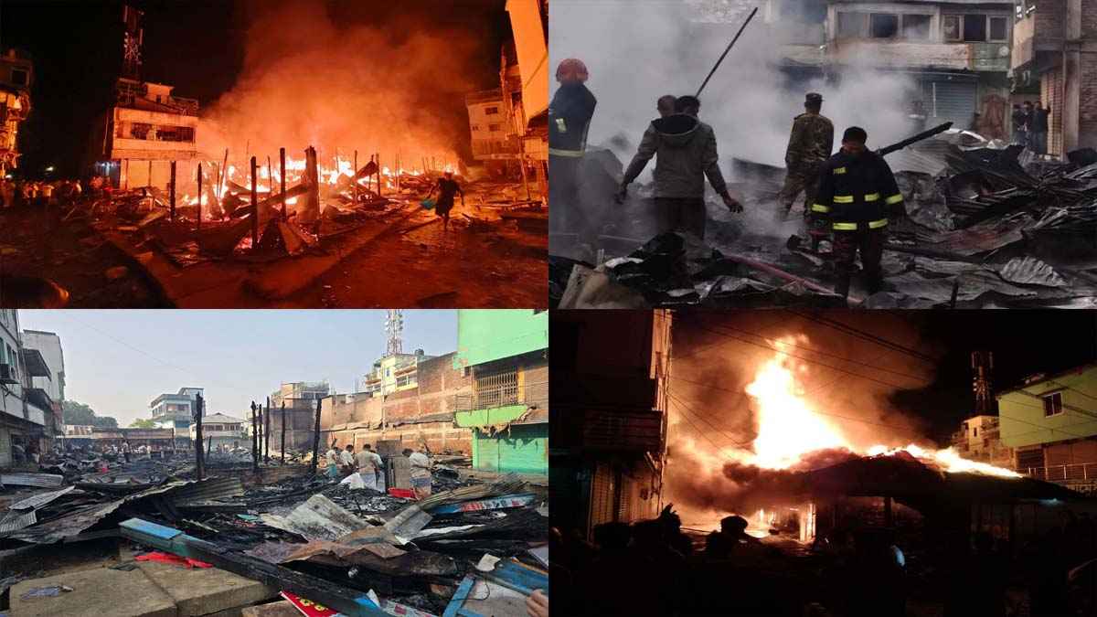 দীঘিনালায় ৩৫ ব্যবসা প্রতিষ্ঠান আগুনে পুড়ে ছাই
