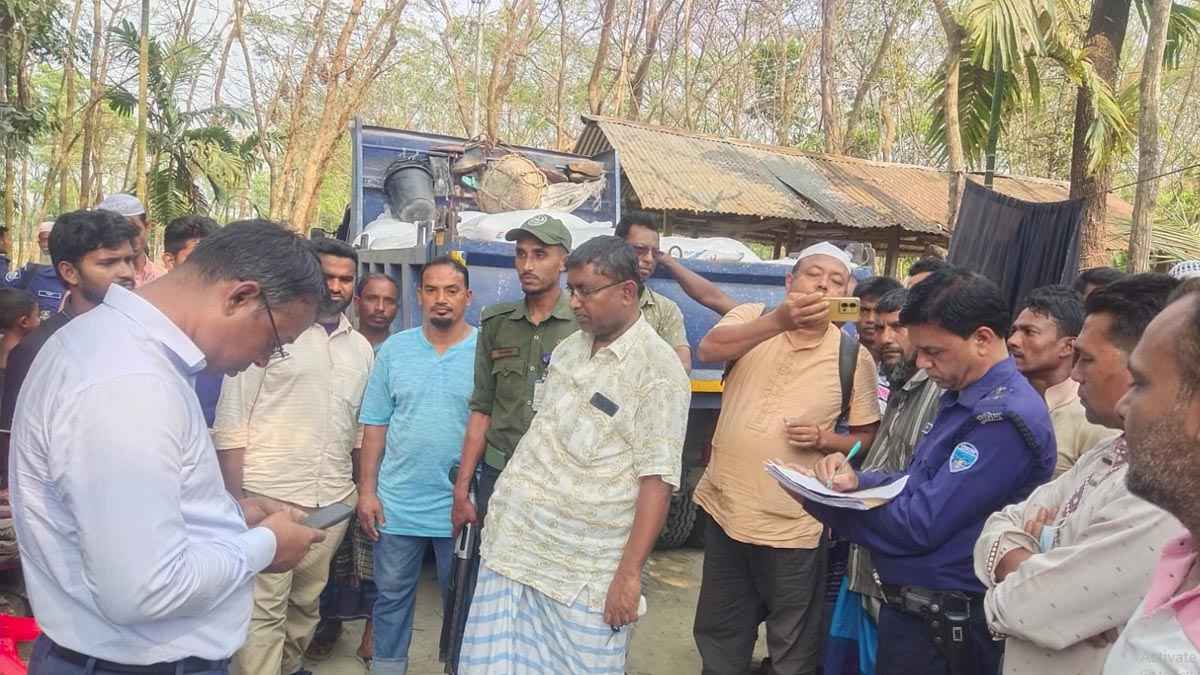 হাতিয়ায় ২৮৫ বস্তা চোরাই চিনি জব্দ