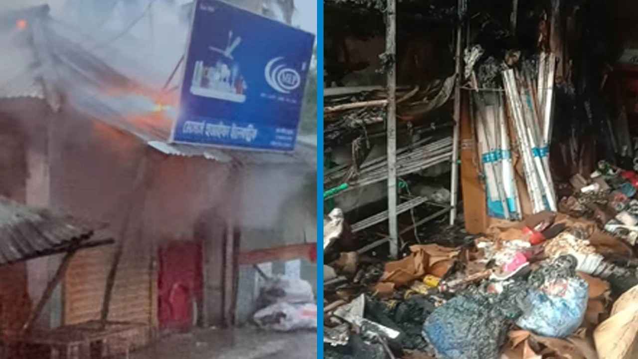 অভয়নগরে আগুনে পুড়ল তিন দোকান, অর্ধকোটি টাকার ক্ষতি