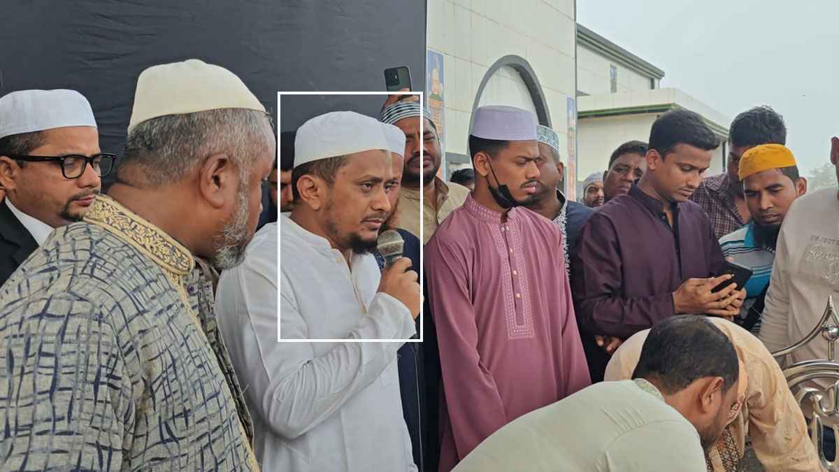 প্যারোলে মুক্তি পেয়ে বাবার জানাজায় অংশ নিলেন যুবলীগ নেতা