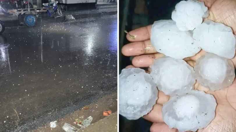 কুড়িগ্রামে হঠাৎ শিলাবৃষ্টি, ফসল নিয়ে দুশ্চিন্তায় কৃষক