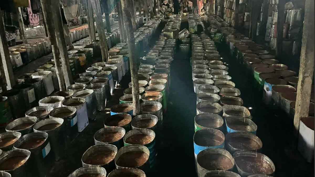 কুষ্টিয়ায় ৫৬৮ টিন ভেজাল গুড় জব্দ, লাখ টাকা জরিমানা