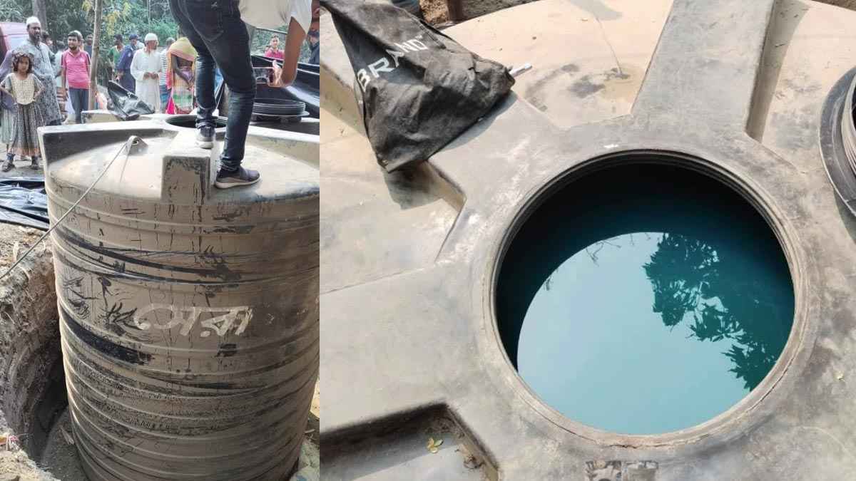 বাঁশঝাড়ে মাটির নিচে মিলল ১০ হাজার লিটার জ্বালানি তেল