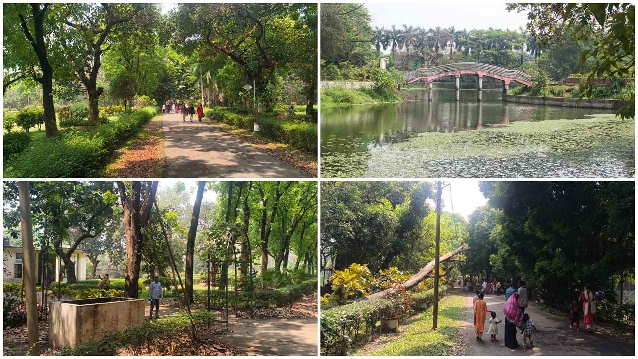 ঈদ শেষে নীরব-নিস্তব্ধ বোটানিক্যাল গার্ডেন