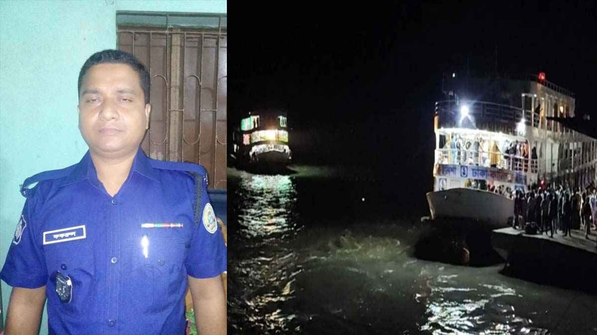 ভোলায় লঞ্চের ধাক্কায় স্পিডবোট উল্টে নিখোঁজ পুলিশ কনস্টেবল