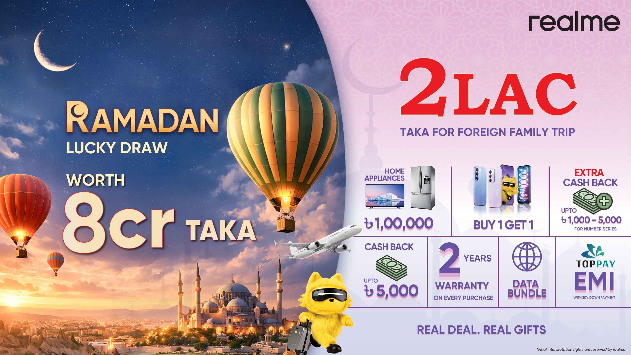 ৮ কোটি টাকার উপহারসহ রিয়েলমির বিশাল রমজান ক্যাম্পেইন