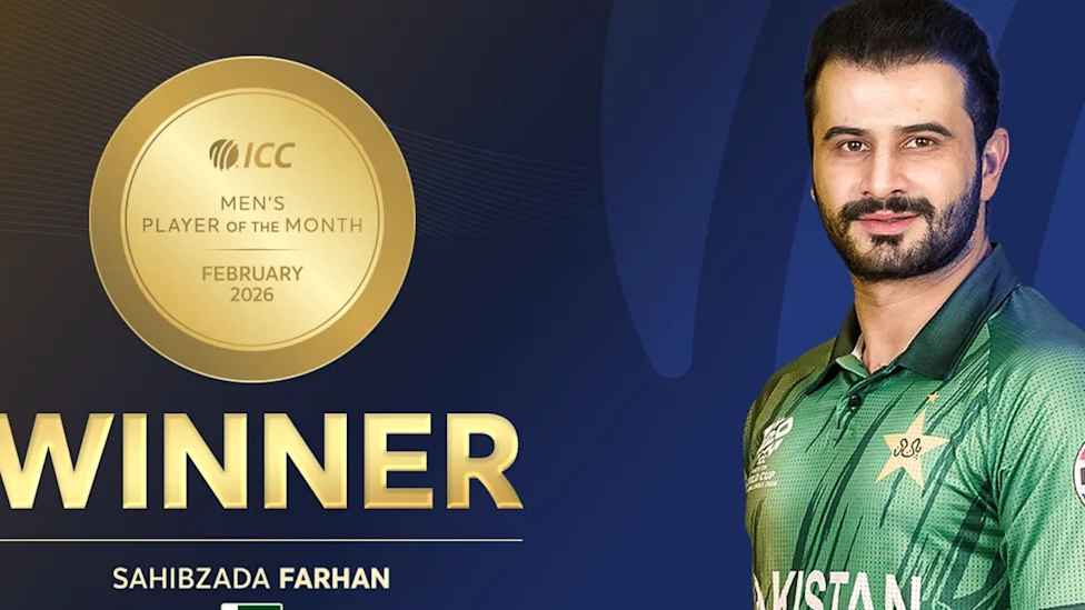 আইসিসির মাসসেরা ক্রিকেটার হলেন পাকিস্তানের ফারহান