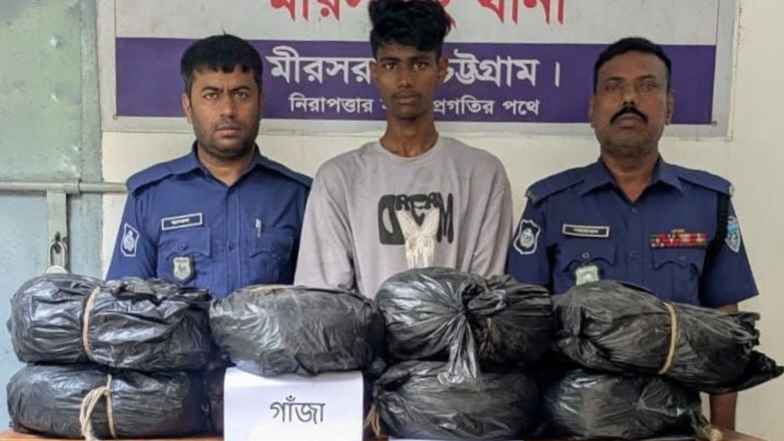 মিরসরাইয়ে ৮২ কেজি গাঁজাসহ ট্রাকচালক গ্রেফতার