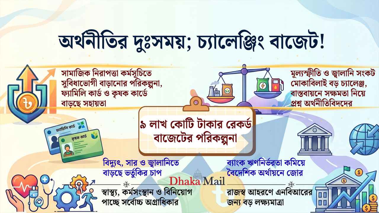 সংকটে স্বস্তির বাজেটের খোঁজে সরকার