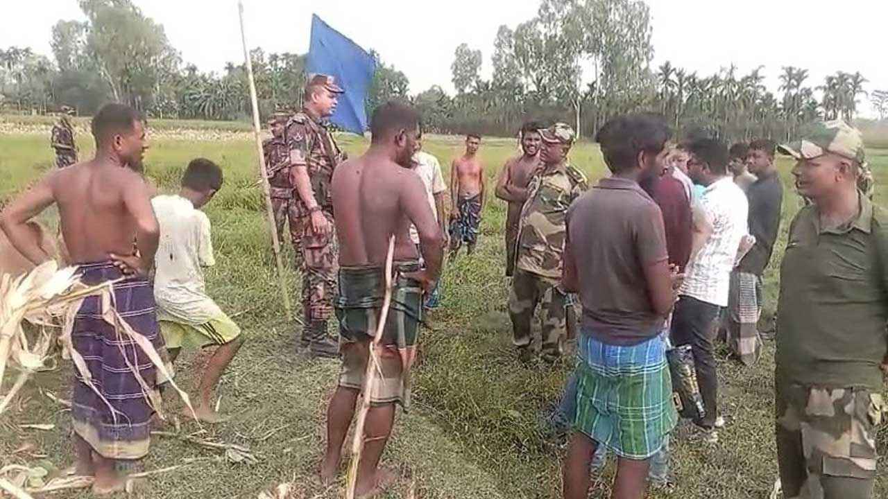 বিএসএফের খুঁটি স্থাপনের চেষ্টা প্রতিহত করল বিজিবি