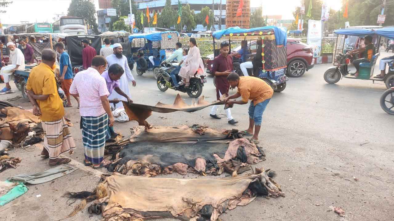 ঠাকুরগাঁওয়ে চামড়ার বাজারে হতাশা, ন্যায্যমূল্য পাচ্ছেন না বিক্রেতারা