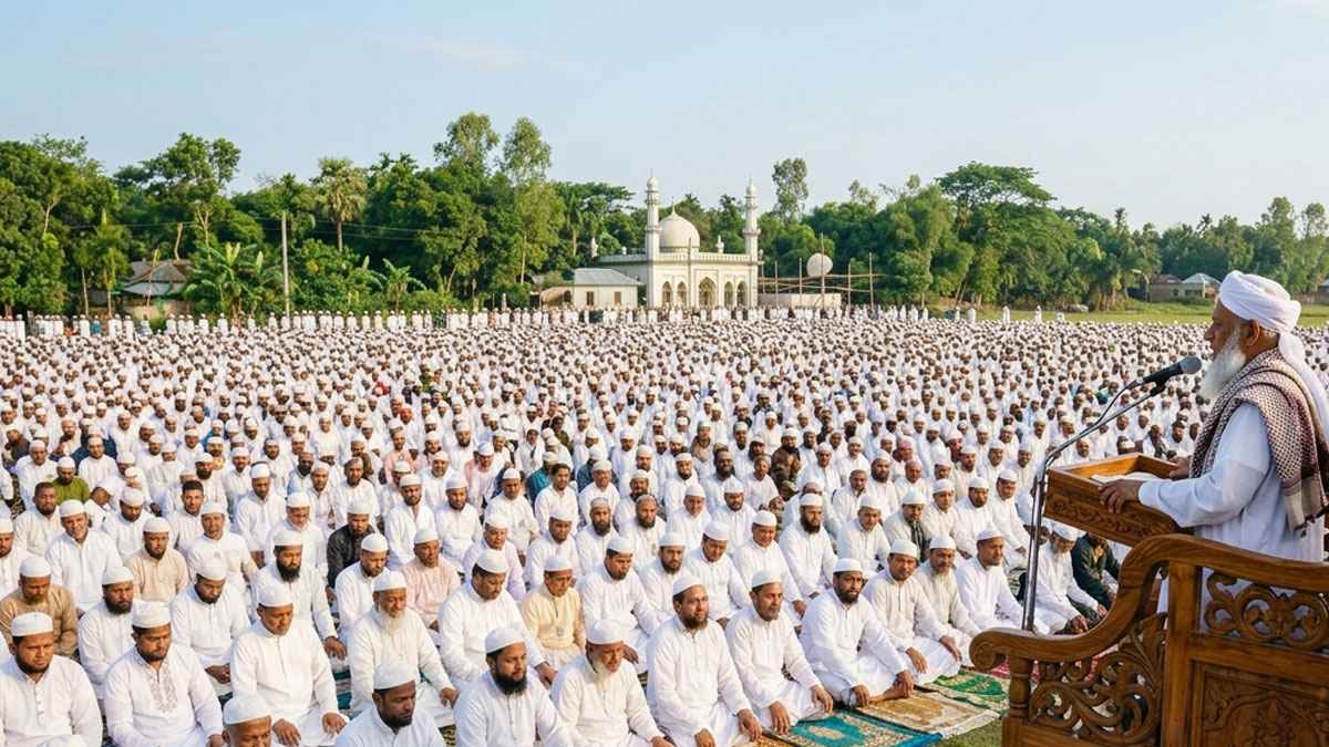 ঈদের খুতবা শোনা সুন্নত নাকি ওয়াজিব?