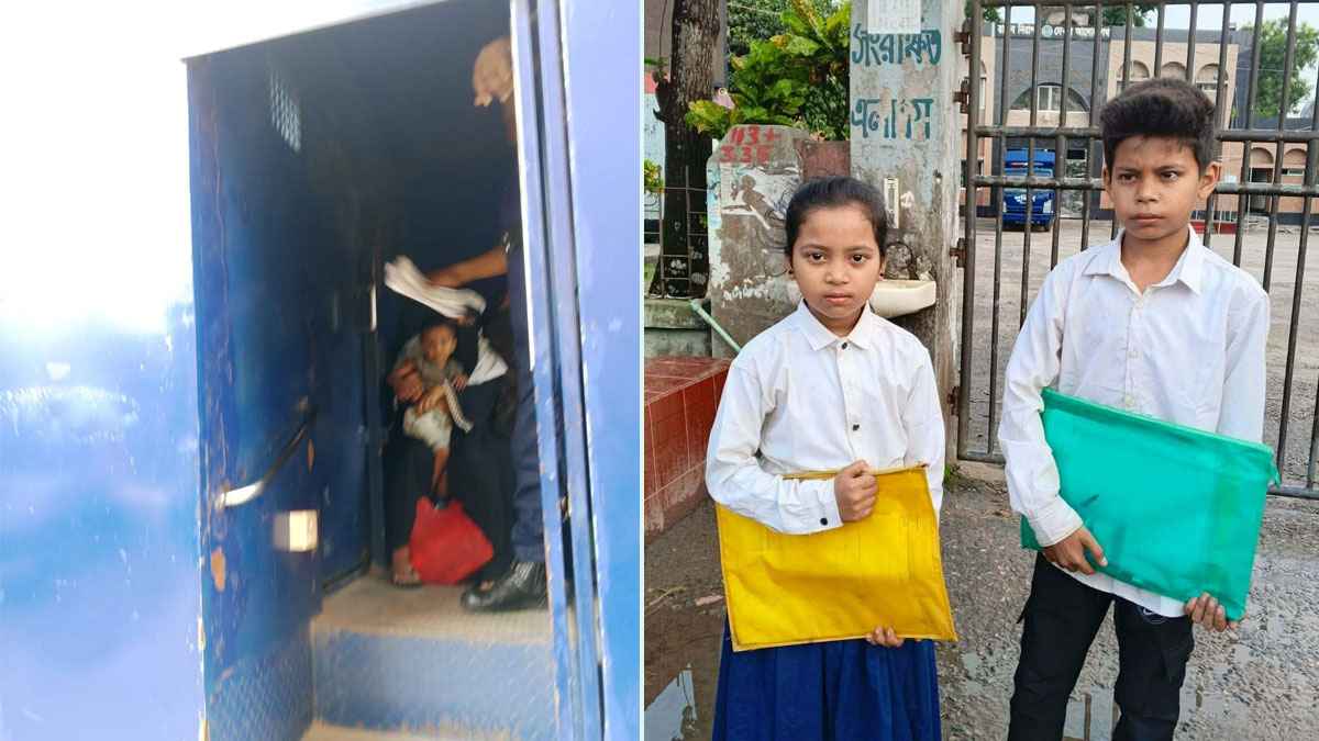 লক্ষ্মীপুরে দুধের শিশুসহ মা কারাগারে, জেলগেটে দুই সন্তানের অপেক্ষা