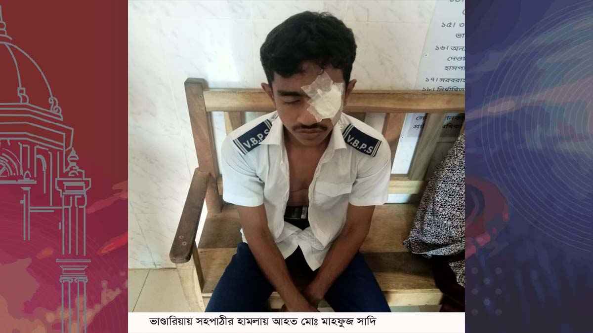 পিরোজপুরে পরীক্ষায় খাতা না দেখানোই সহপাঠীকে ঘুষি, হাসপাতালে ভর্তি