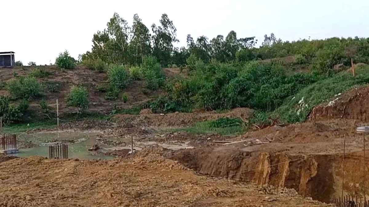 নাহার এগ্রোর পাহাড় কাটা বন্ধ করলেন ইউএনও