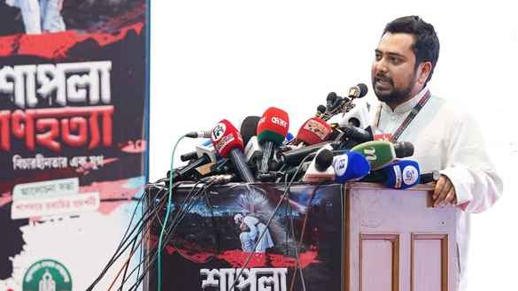 শাপলায় ঠেকানো গেলে জুলাইয়ে গণহত্যা হতো না: নাহিদ ইসলাম
