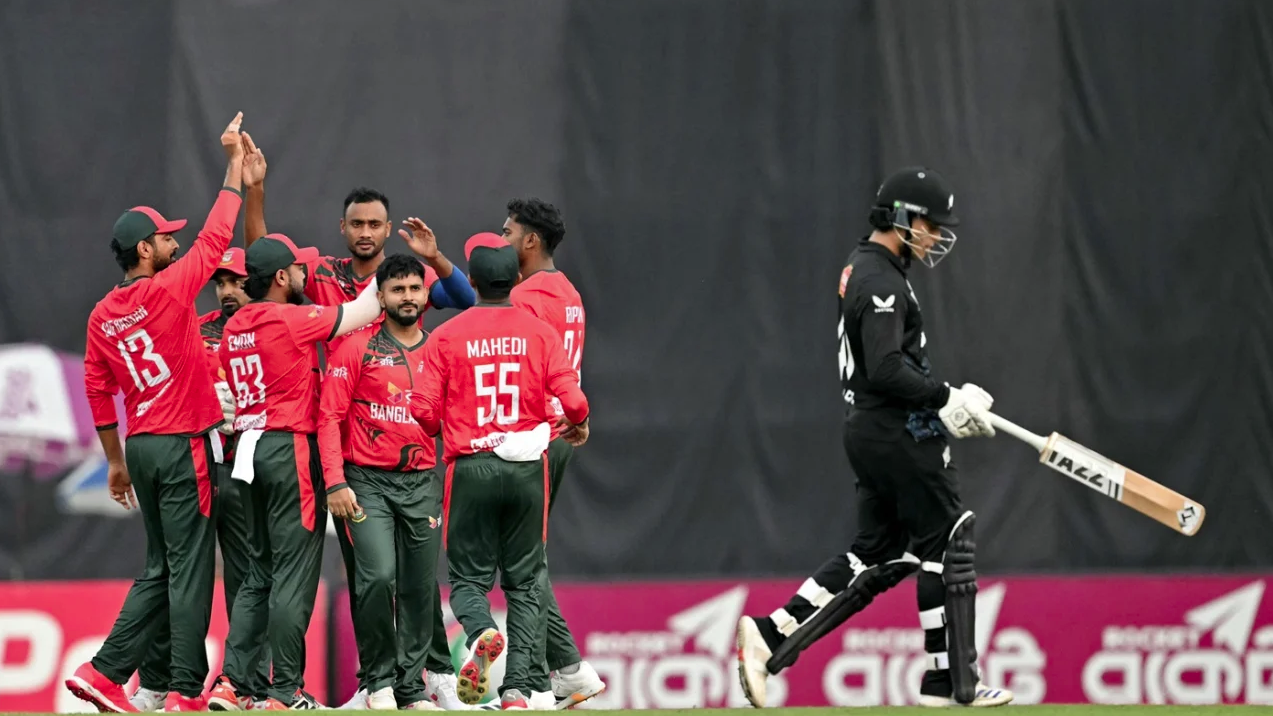 বাংলাদেশকে হারিয়ে সিরিজ ড্র করল নিউজিল্যান্ড