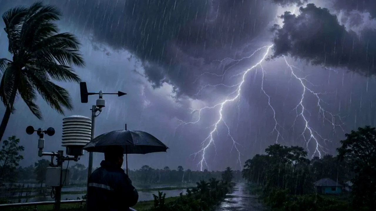 রাতে ঢাকাসহ ১৩ জেলায় বজ্রবৃষ্টির আভাস