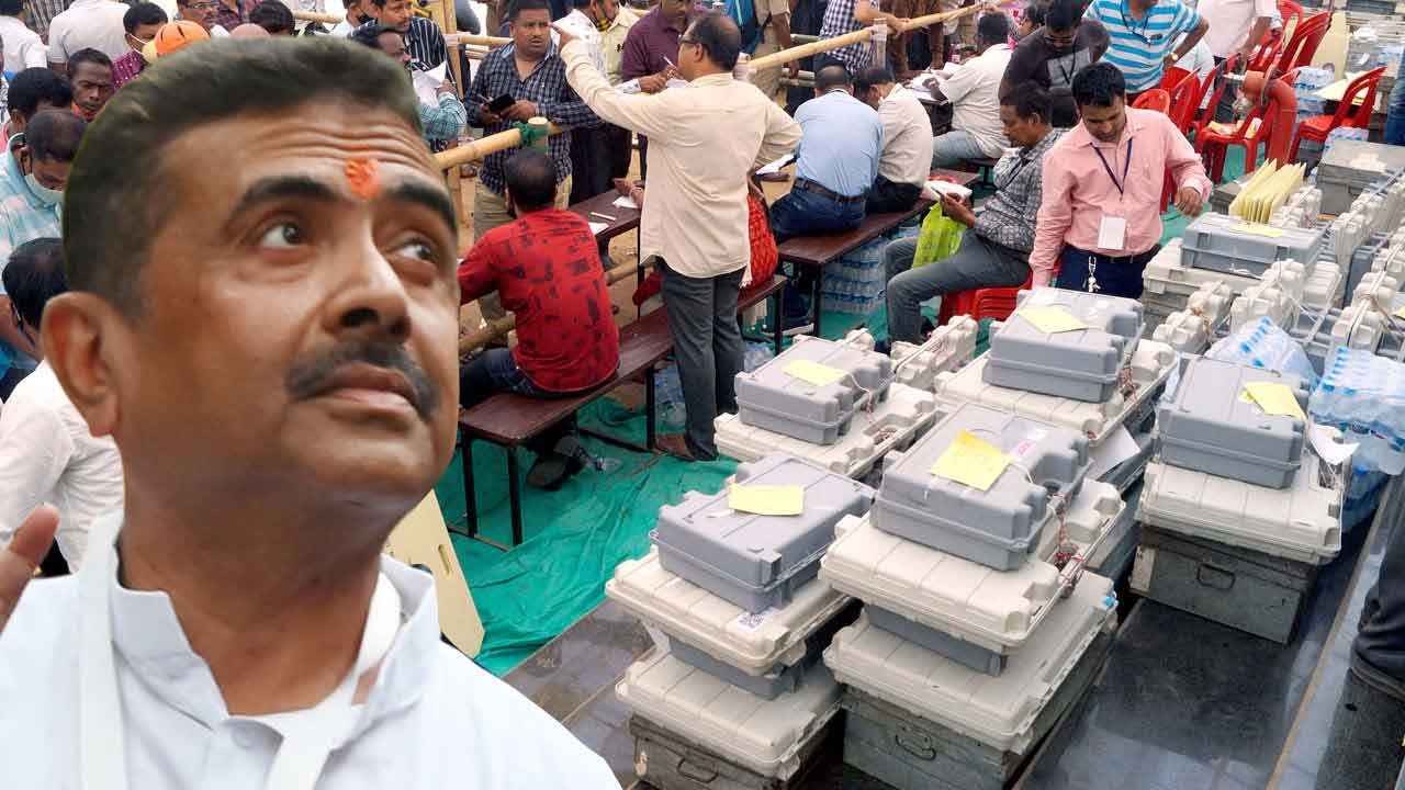 নন্দীগ্রামে এগিয়ে শুভেন্দু