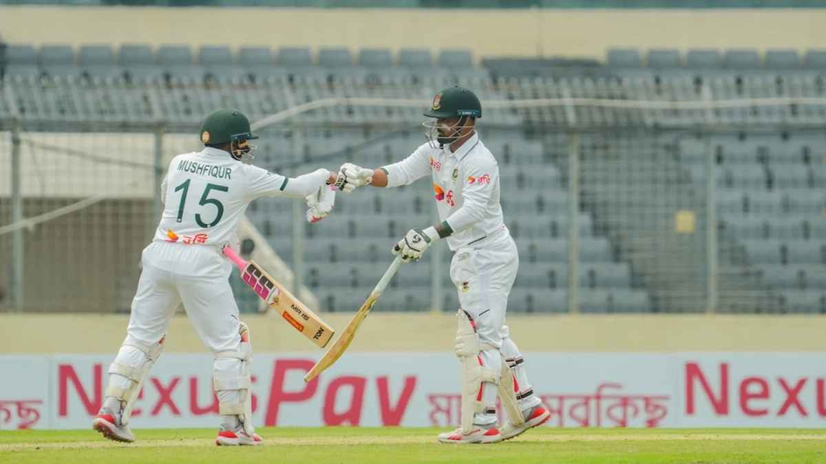শান্তর সেঞ্চুরি ও লড়াকু লড়াইয়ে ৪১৩ রানে থামল বাংলাদেশ