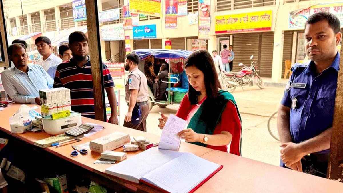 সদরপুরে মেয়াদোত্তীর্ণ ওষুধ বিক্রি, ৩ ফার্মেসিকে জরিমানা