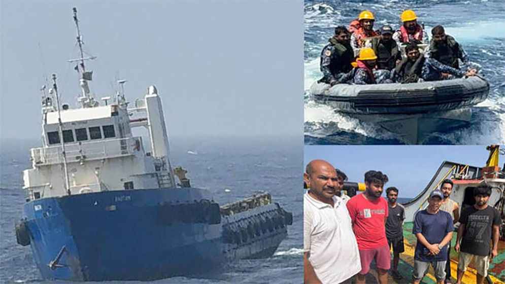৬ ভারতীয় নাবিককে উদ্ধার করলো পাকিস্তান 