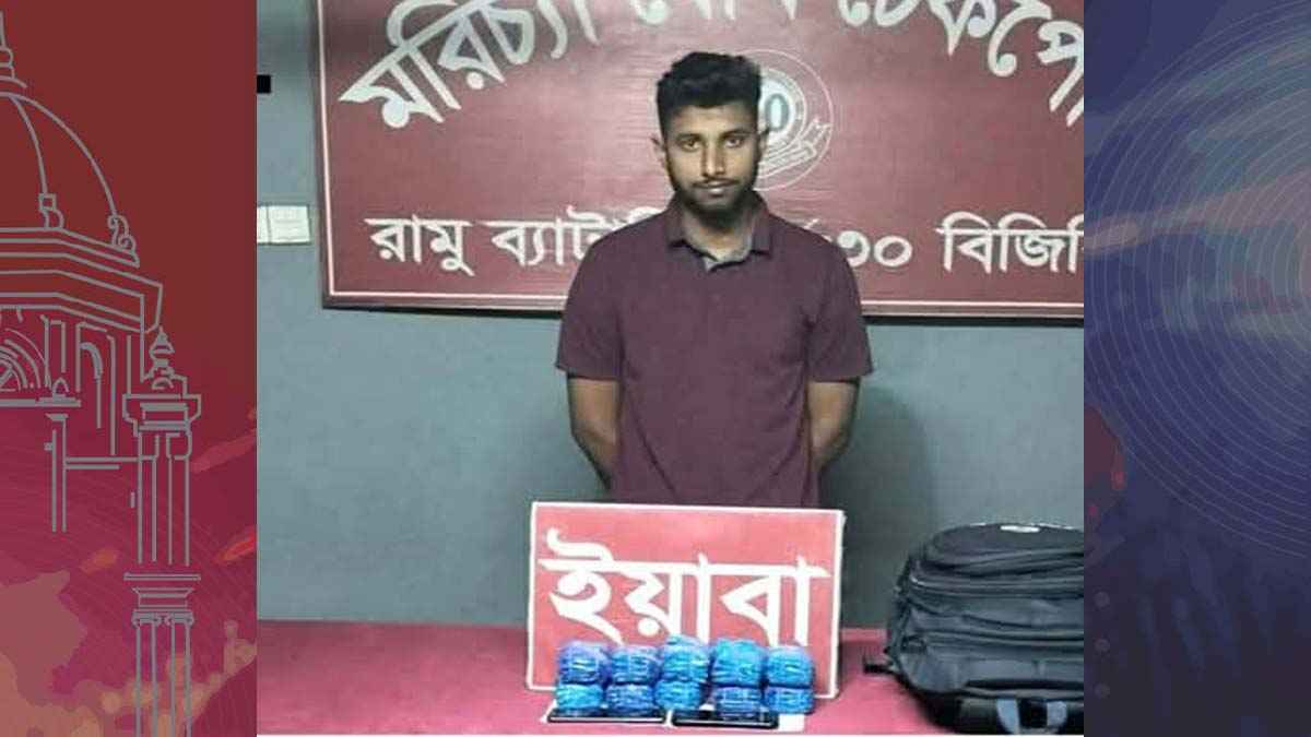 রামুতে ২০ হাজার ইয়াবাসহ পুলিশ সদস্য আটক
