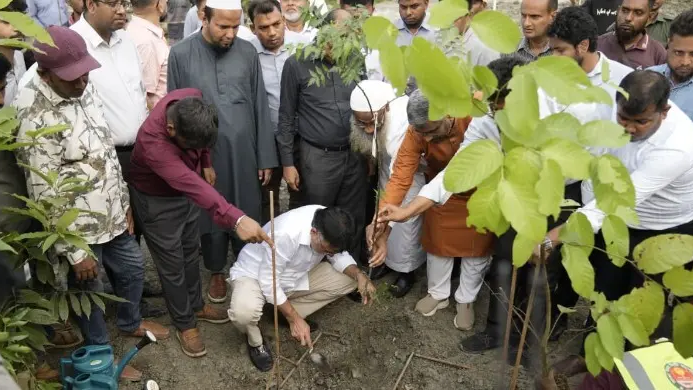 মিয়াওয়াকি পদ্ধতিতে ডিএনসিসির নগর বনায়ন কার্যক্রম শুরু