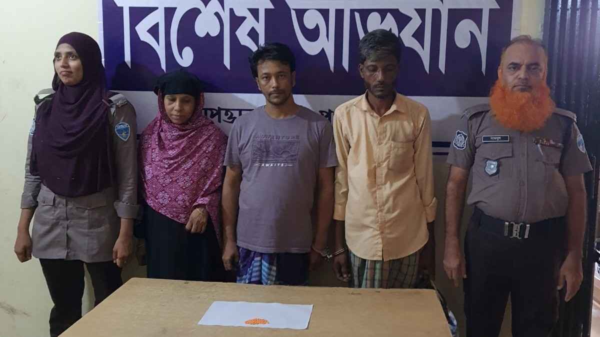 মিরসরাইয়ে নারীসহ তিনজনকে আটক, ৬০ পিস ইয়াবা জব্দ