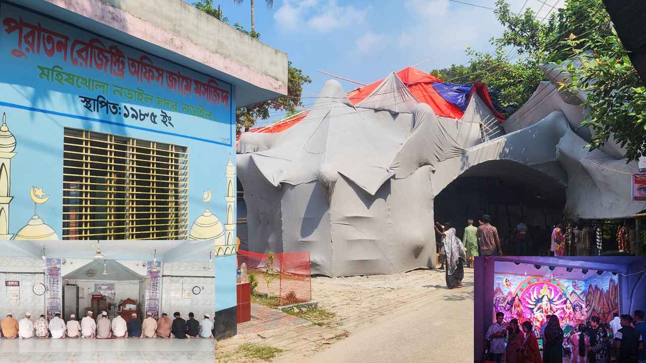৪১ বছর ধরে একই আঙিনায় মসজিদ-মন্দির, ধর্মীয় সম্প্রীতির অনন্য দৃষ্টান্ত
