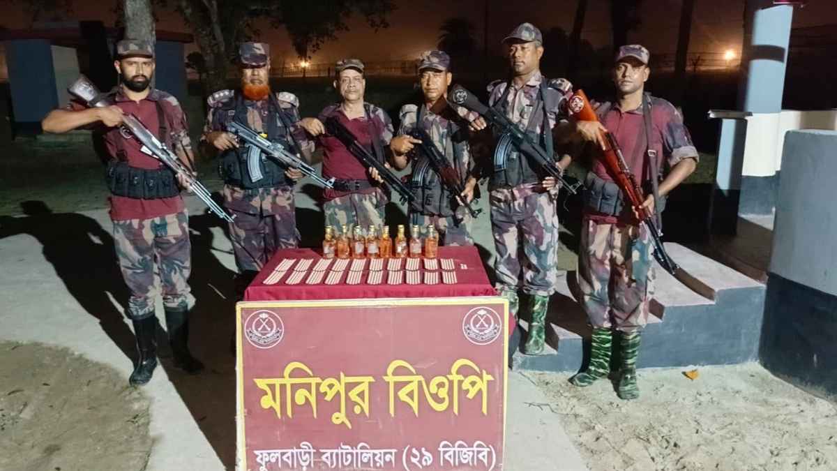 দিনাজপুরে নেশাজাতীয় ট্যাবলেট ও বিদেশি মদ জব্দ