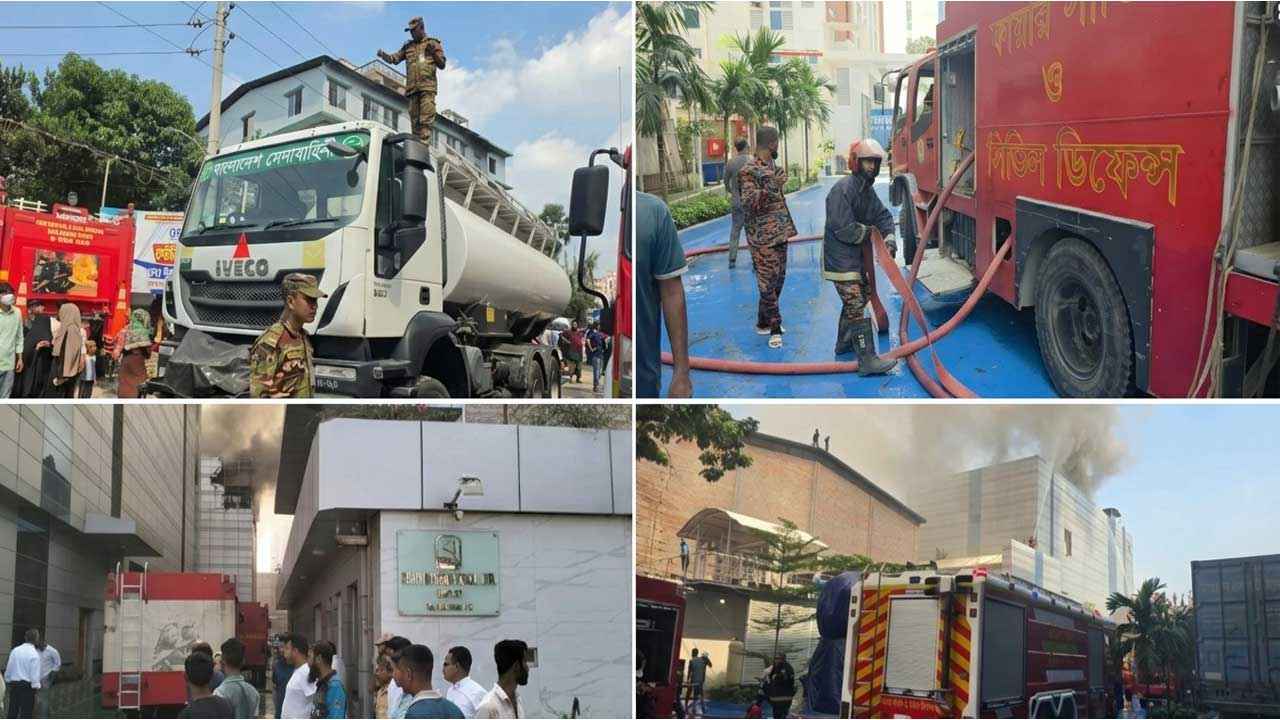 আগুন নেভাতে হিমশিম খাচ্ছে ফায়ার সার্ভিস, যোগ দিয়েছে সেনাবাহিনী-বিজিবি