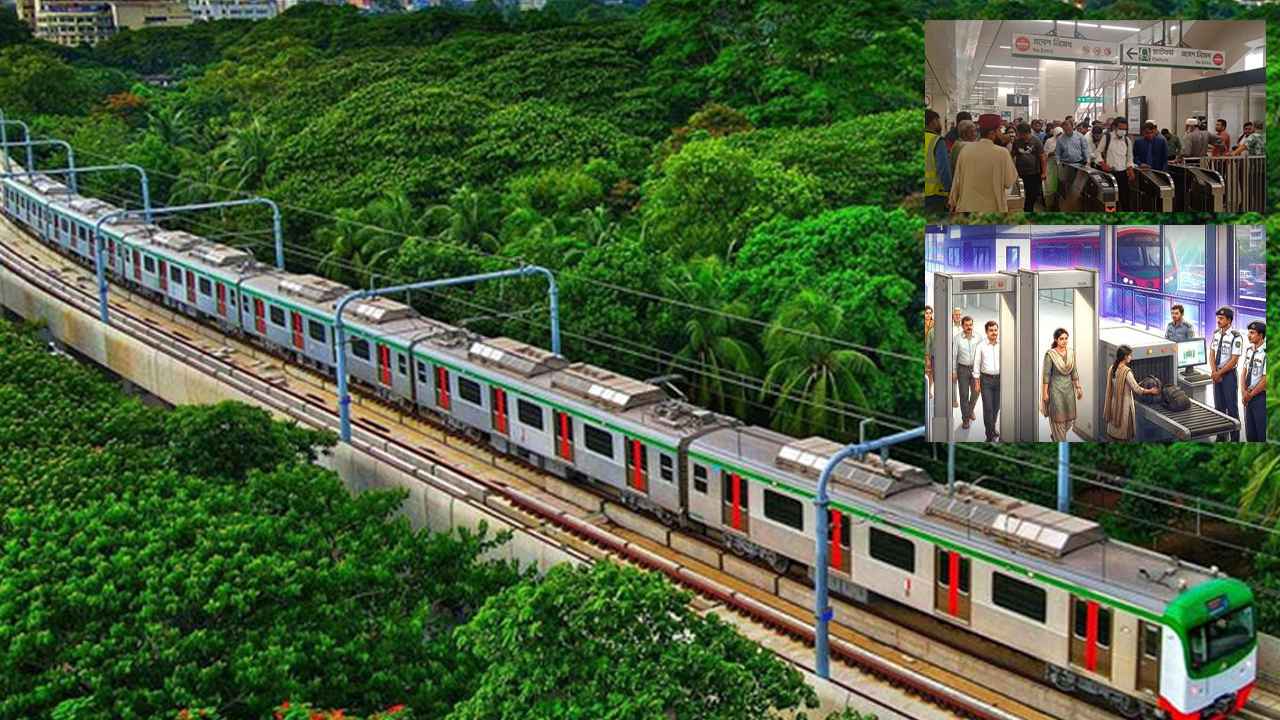 মেট্রোরেলে বসছে বিমানবন্দরের আদলে আধুনিক নিরাপত্তা সরঞ্জাম
