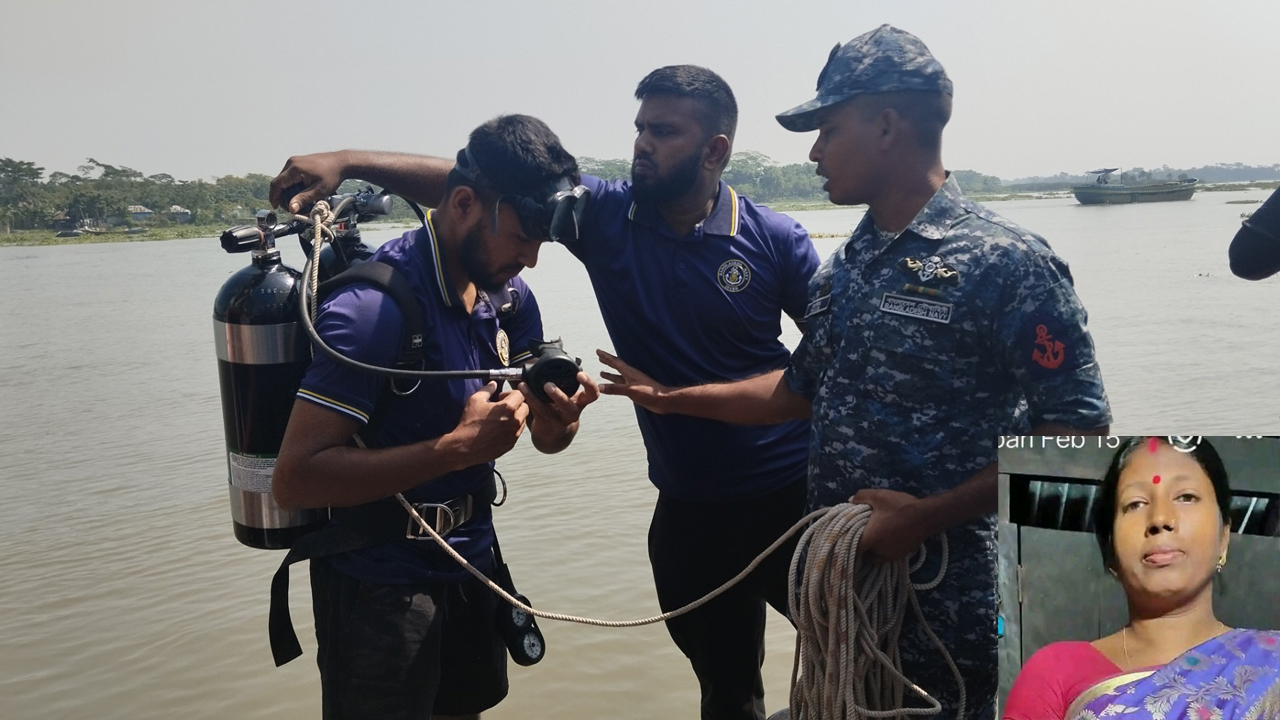 পিরোজপুরে ট্রলারডুবির ঘটনায় শিশু অর্পিতা বেপারীর মরদেহ উদ্ধার হলেও এখনো নিখোঁজ মা রিনা বেপারীকে উদ্ধারে তৎপরতা চলছে।