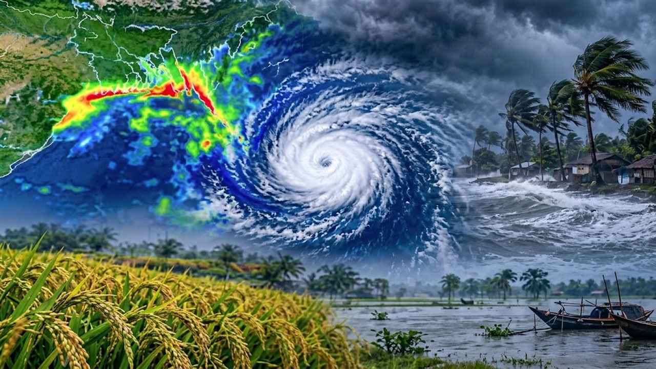 বঙ্গোপসাগরে লঘুচাপ: ঘূর্ণিঝড়ের শঙ্কায় আগাম ধান কাটার পরামর্শ